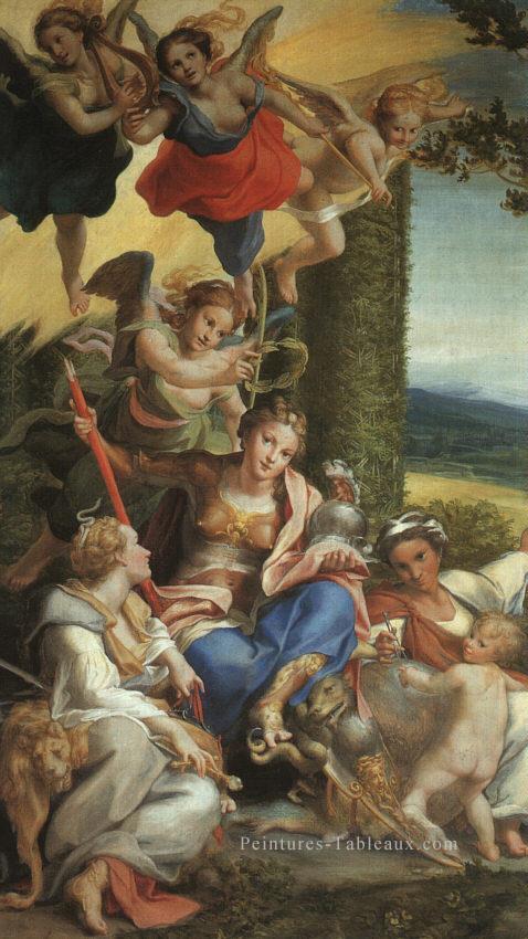 Allégorie De La Vertu Renaissance maniérisme Antonio da Correggio Peintures à l'huile